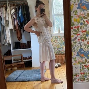 White crochet and silk Ulla Johnson dress